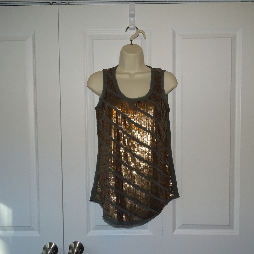 sequined tank top